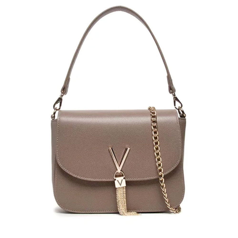 Borsa Donna a Spalla VALENTINO BAGS linea Divina Colore Taupe - VBS1R404G