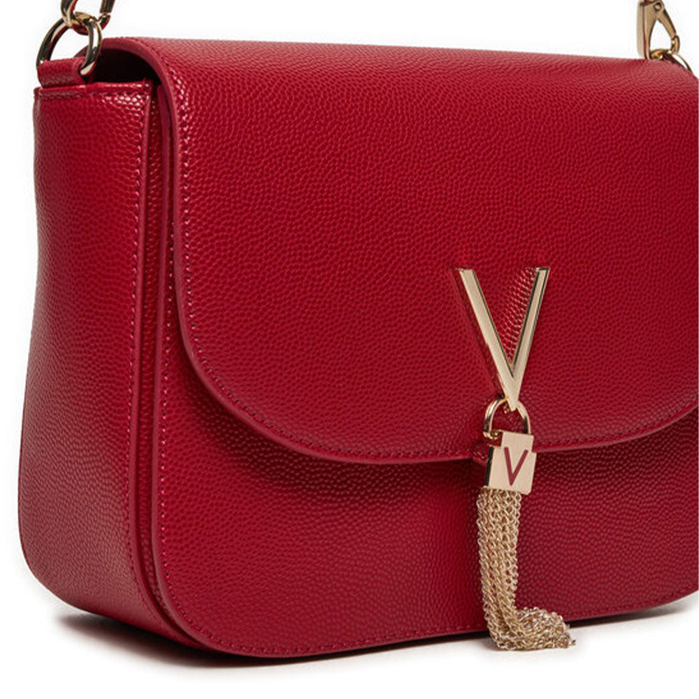 Borsa Donna a Spalla VALENTINO BAGS linea Divina Colore Rosso Scuro - VBS1R404G