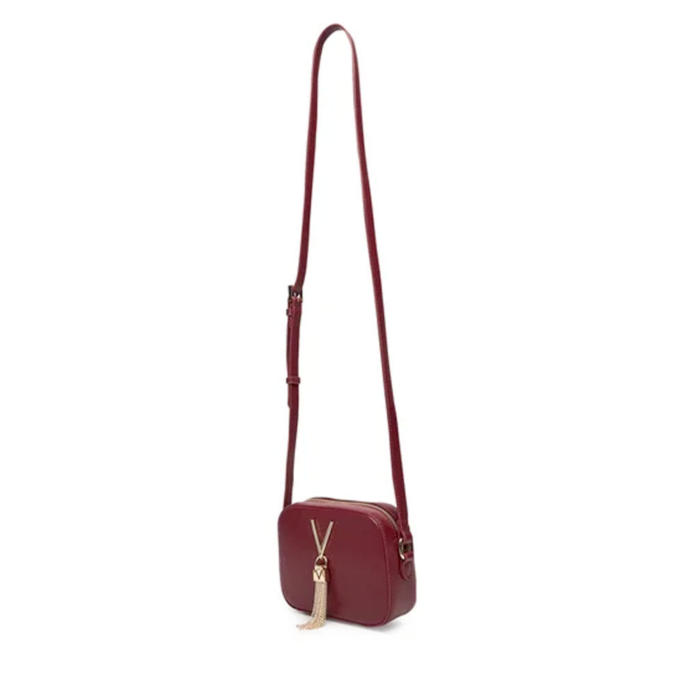 Women's Burgundy Crossbody Bag VALENTINO BAGS Divina - VBS1R409G