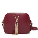 Women's Burgundy Crossbody Bag VALENTINO BAGS Divina - VBS1R409G
