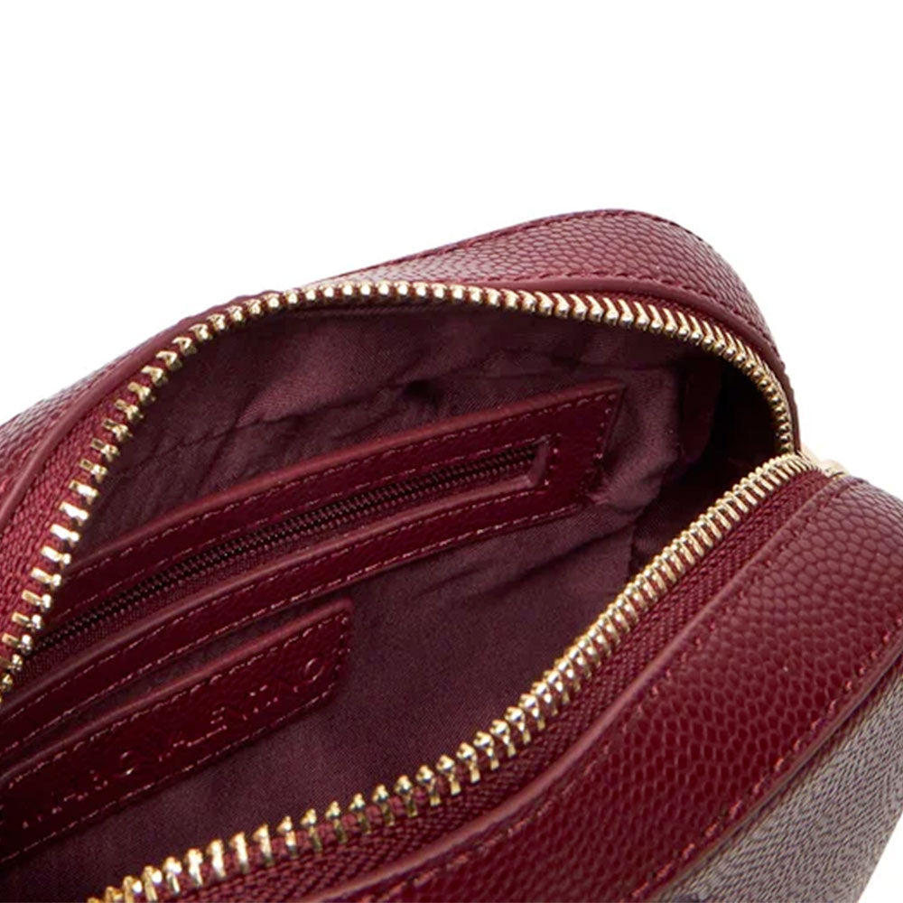 Women's Burgundy Crossbody Bag VALENTINO BAGS Divina - VBS1R409G