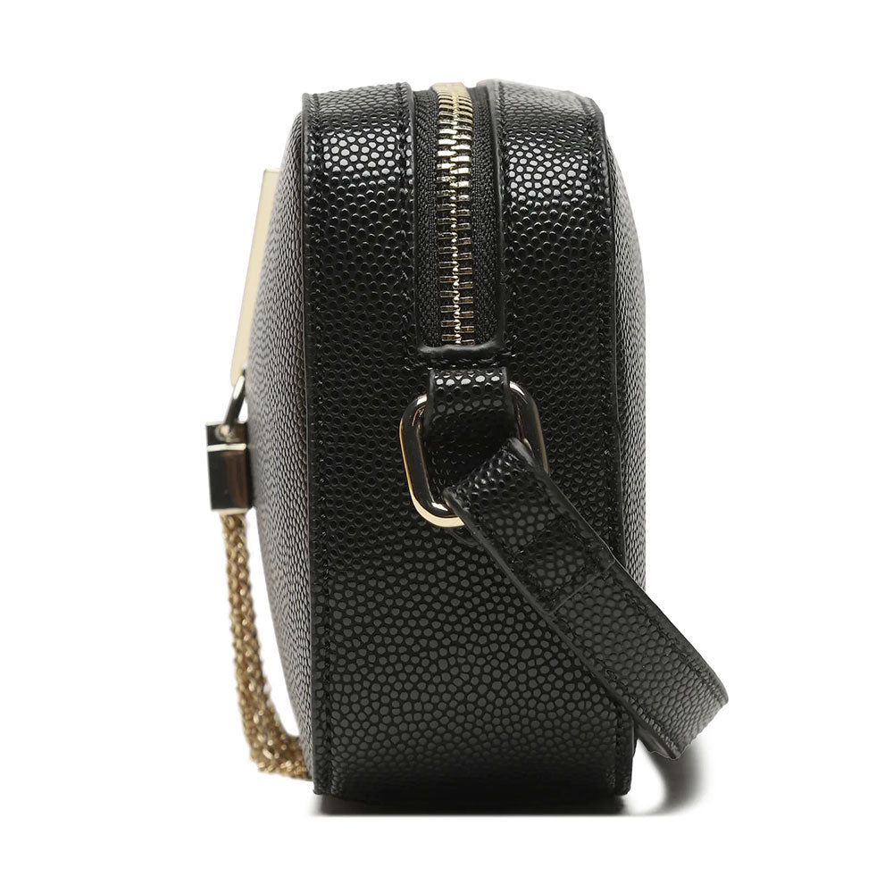 Women's Black and Gold Crossbody Bag VALENTINO BAGS Divina - VBS1R409G