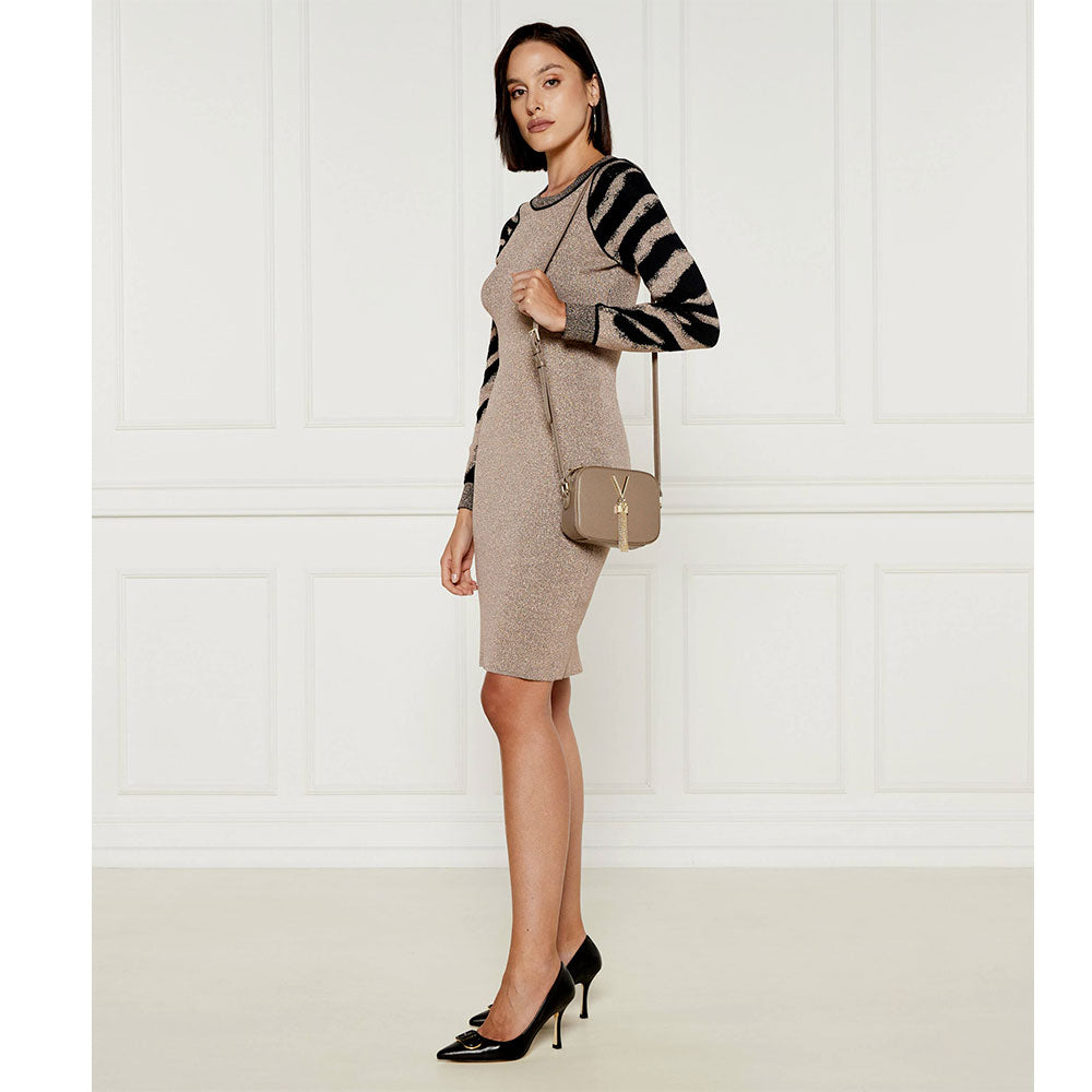 Damen-Umhängetasche VALENTINO BAGS Modell Divina in Taupe - VBS1R409G