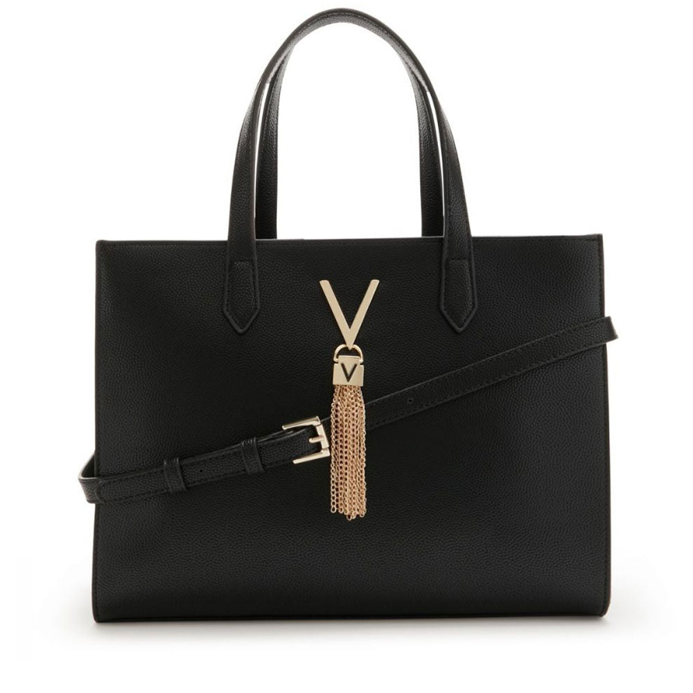 Borsa Donna a Mano VALENTINO BAGS linea Divina Colore Nero - Oro - VBS1R414G