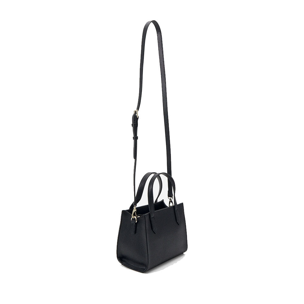 Kleine Damen-Henkeltasche VALENTINO BAGS Modell Divina in Schwarz-Gold - VBS1R415G