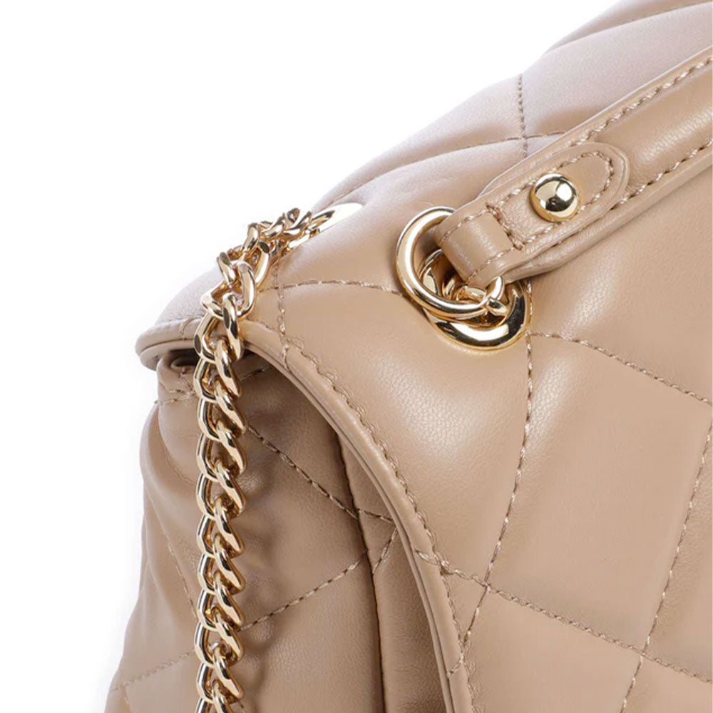 Borsa Donna a Tracolla Media VALENTINO BAGS linea Ocarina Colore Beige - VBS3KK02R