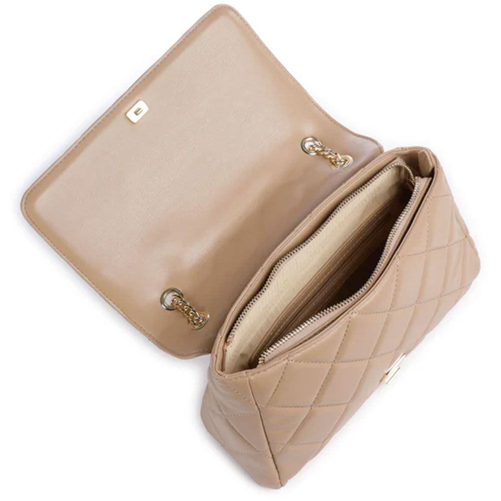 Borsa Donna a Tracolla Media VALENTINO BAGS linea Ocarina Colore Beige - VBS3KK02R