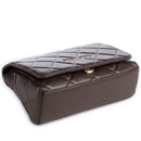 Women's Medium Dark Brown Crossbody Bag VALENTINO BAGS Ocarina - VBS3KK02R