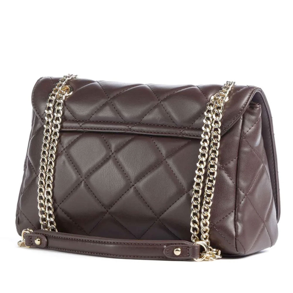 Women's Medium Dark Brown Crossbody Bag VALENTINO BAGS Ocarina - VBS3KK02R