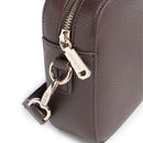 Women's Shoulder and Crossbody Bag VALENTINO BAGS Alexia in Dark Brown with Zip Closure