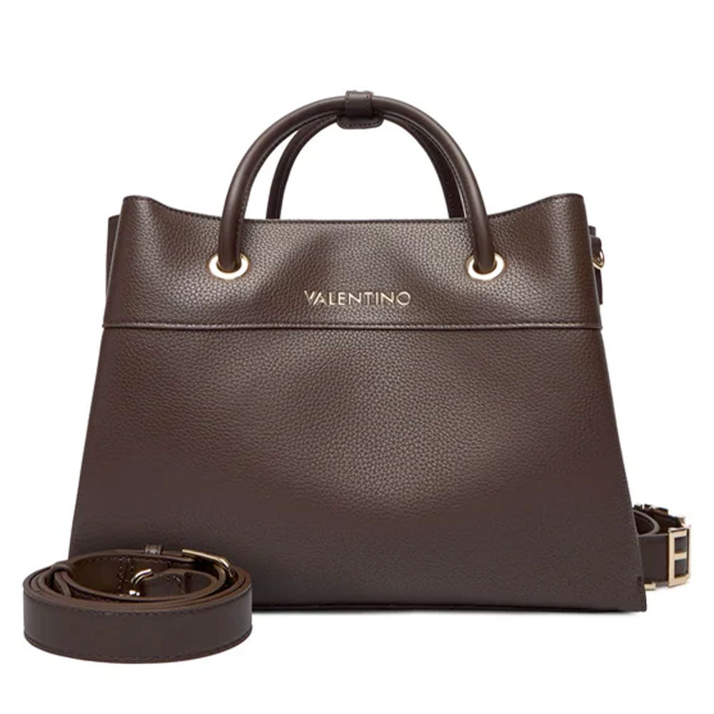 Women's Dark Brown Handbag with Shoulder Strap VALENTINO BAGS Alexia