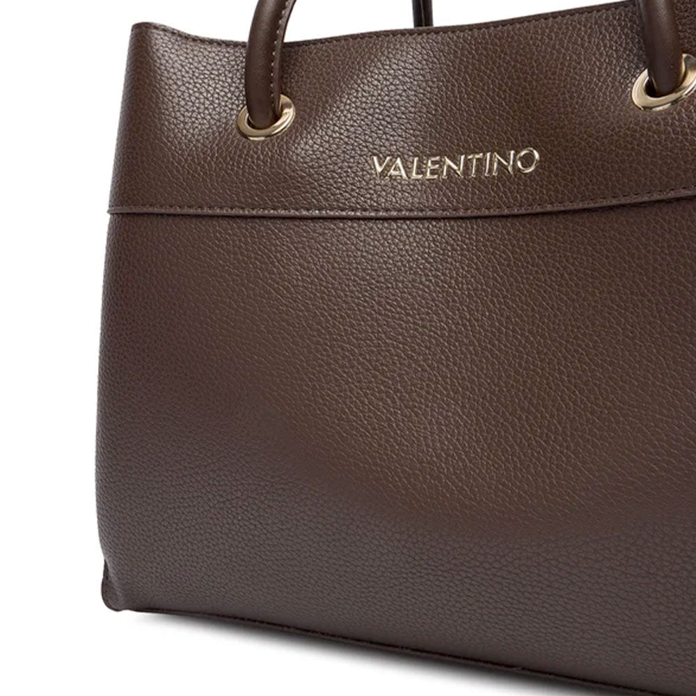 Women's Dark Brown Handbag with Shoulder Strap VALENTINO BAGS Alexia