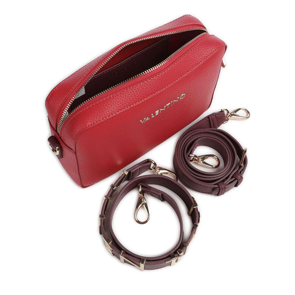 Borsa Donna a Spalla e Tracolla VALENTINO BAGS linea Alexia Colore Rosso Chiusa con Zip