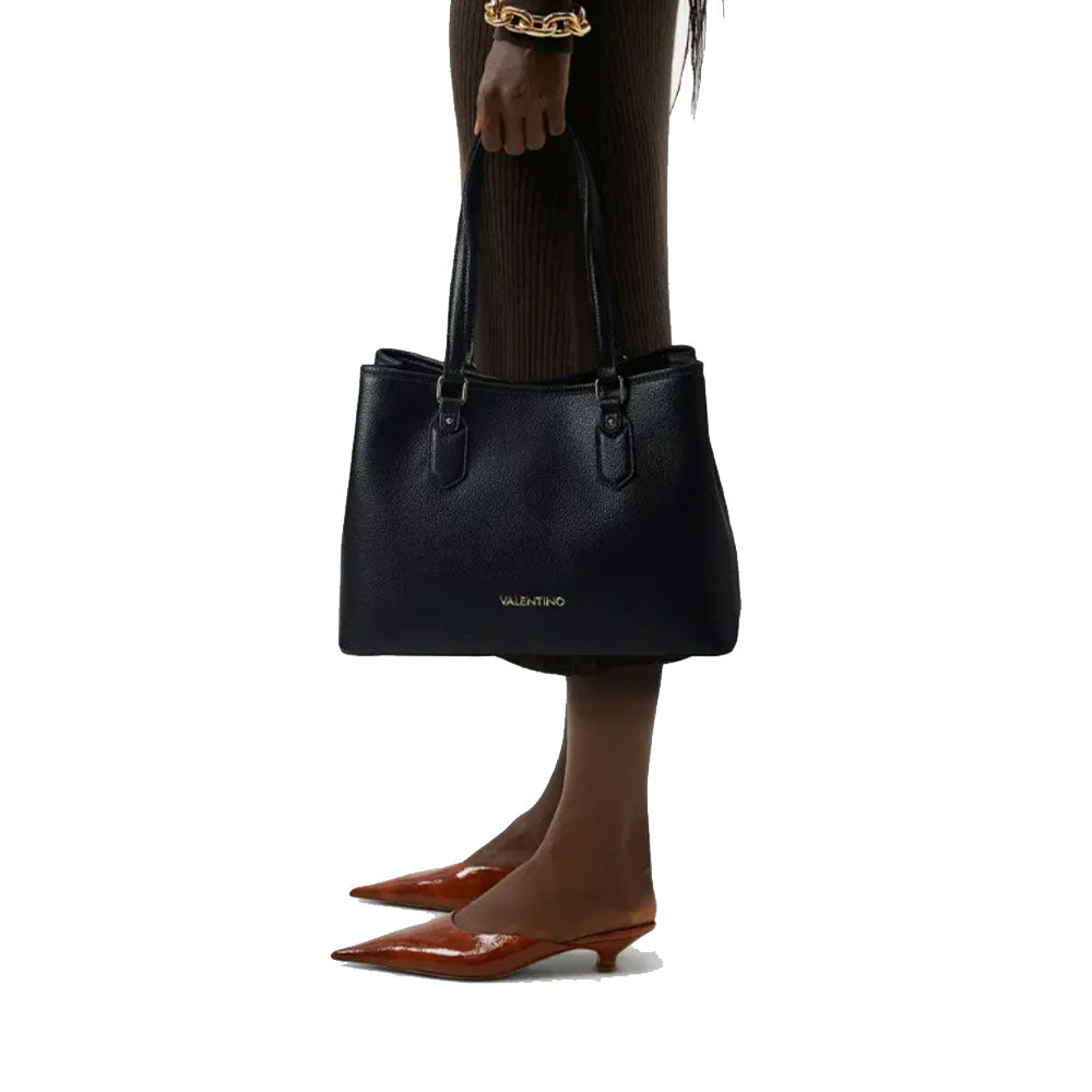Borsa Donna Shopper a Spalla VALENTINO BAGS linea Brixton Colore Nero