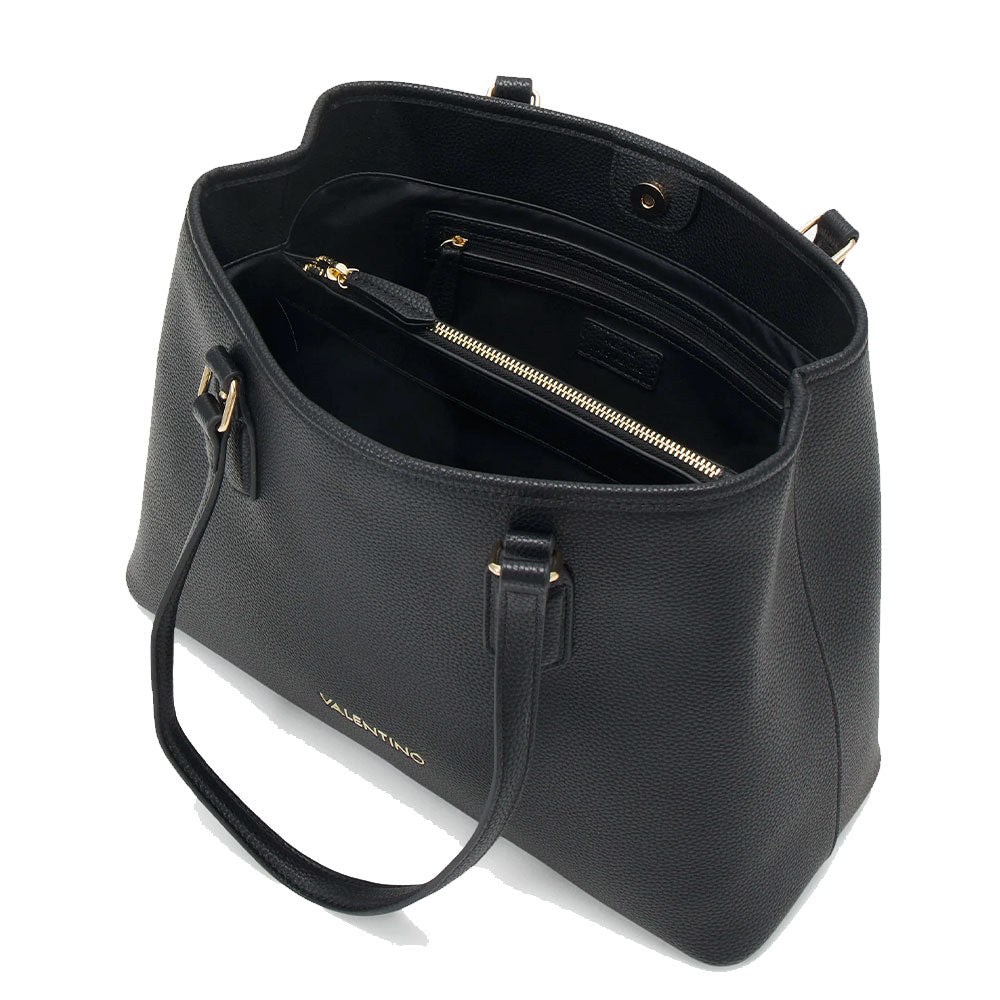 Women's Black Shopper Shoulder Bag VALENTINO BAGS Brixton