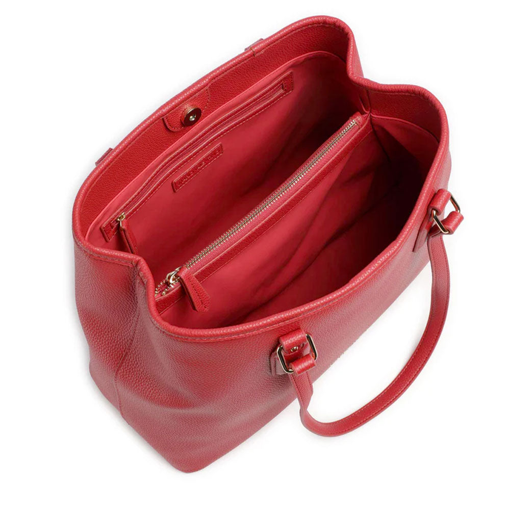 Damen-Shopper VALENTINO BAGS Modell Brixton in Rubinrot