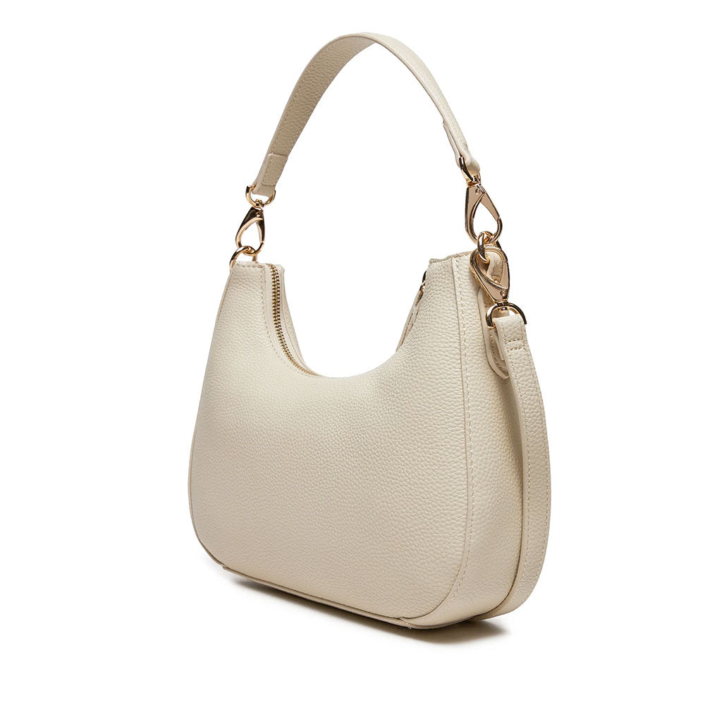 Borsa Donna Hobo a Spalla VALENTINO BAGS linea Brixton Colore Ecru