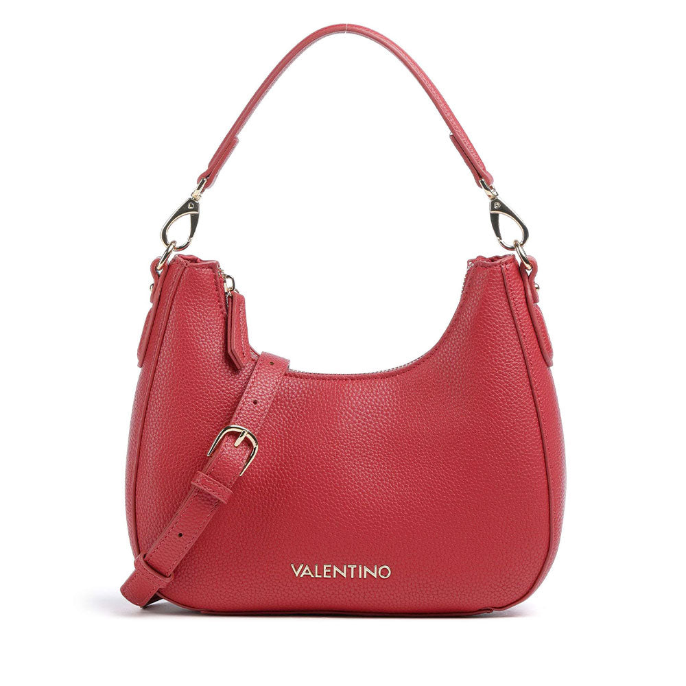 Borsa Donna Hobo a Spalla VALENTINO BAGS linea Brixton Colore Rubino