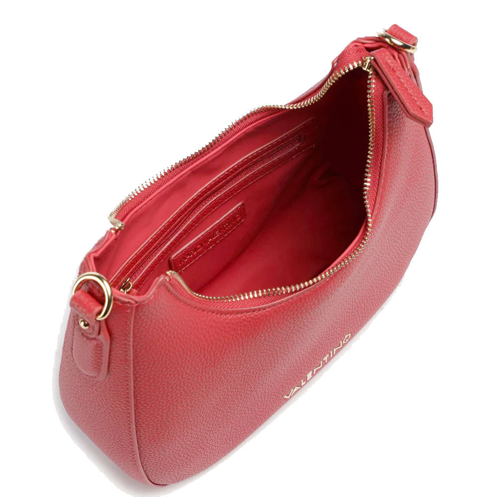 Borsa Donna Hobo a Spalla VALENTINO BAGS linea Brixton Colore Rubino