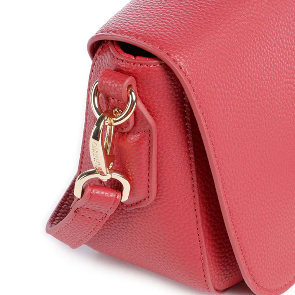 Borsa Donna a Tracolla con Pattina VALENTINO BAGS linea Brixton Colore Rubino