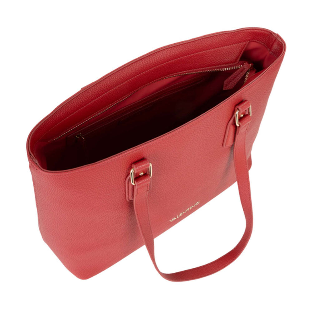 Kleiner Damen-Shopper VALENTINO BAGS Modell Brixton in Rubinrot