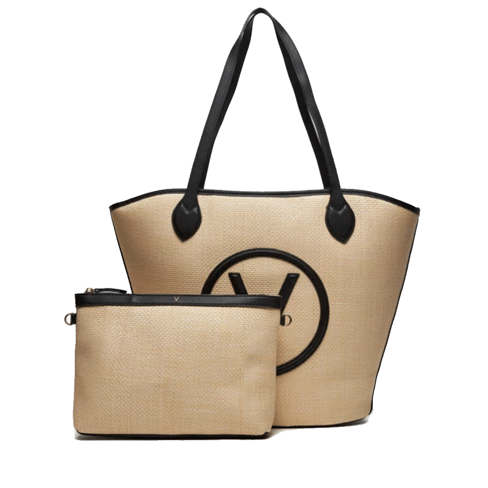 VALENTINO BAGS Covent Damen-Umhängetasche, Naturfarbe - Schwarz