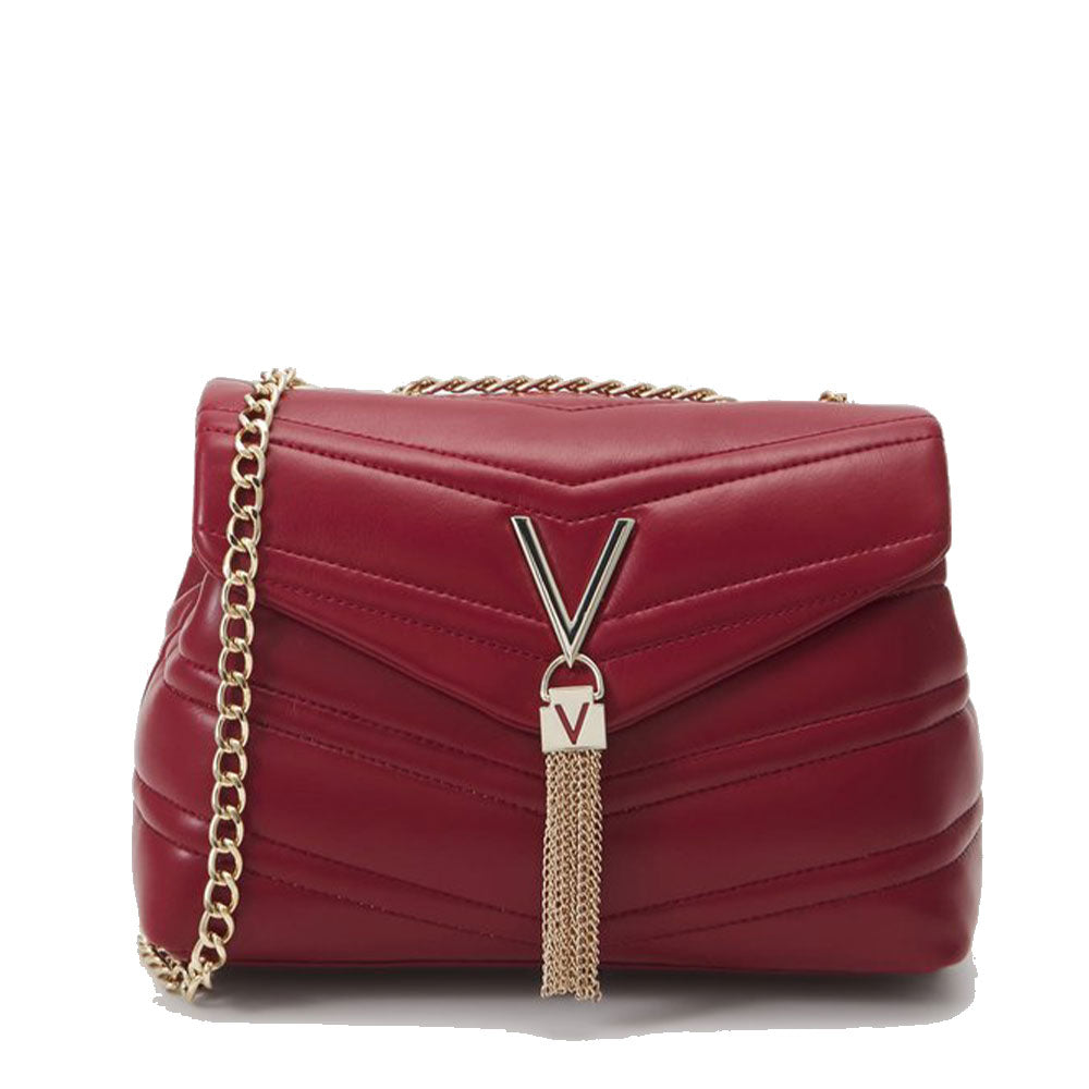 VALENTINO BAGS Damen-Umhängetasche Privilege-Linie, dunkelrote Farbe