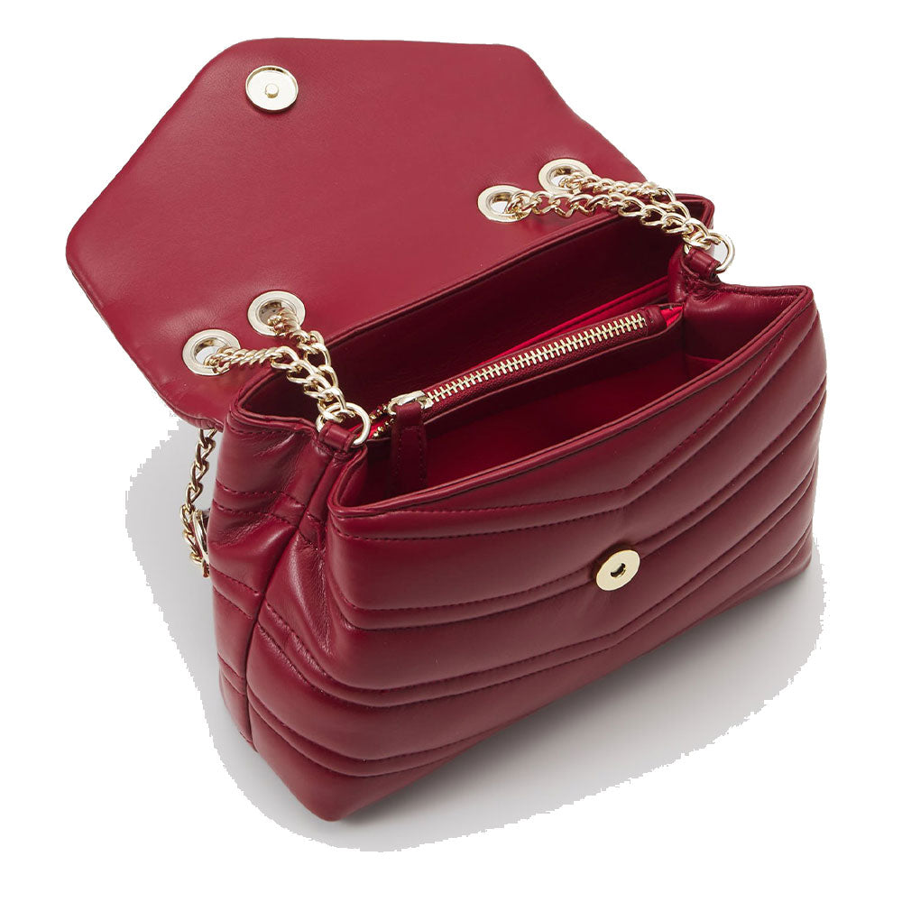 VALENTINO BAGS Damen-Umhängetasche Privilege-Linie, dunkelrote Farbe