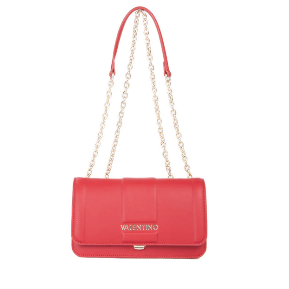 Borsa Donna a Spalla e Tracolla VALENTINO BAGS linea Brass Colore Rosso Scuro