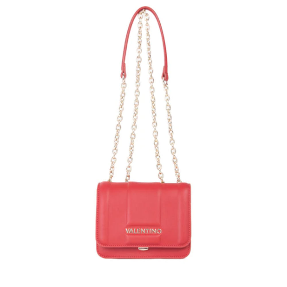 Borsa Donna a Spalla e Tracolla VALENTINO BAGS linea Brass Colore Rosso Scuro Misura Piccola