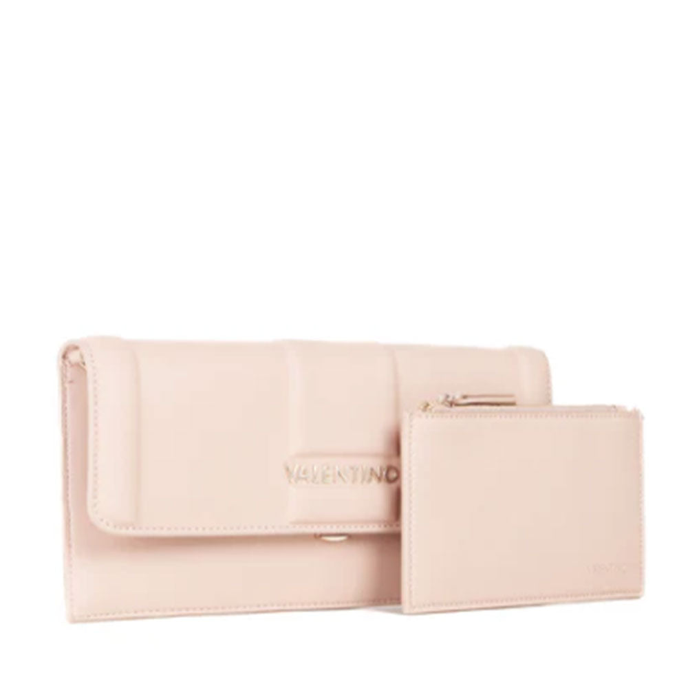 Damen Clutch VALENTINO BAGS Messing Linie Farbe Puder