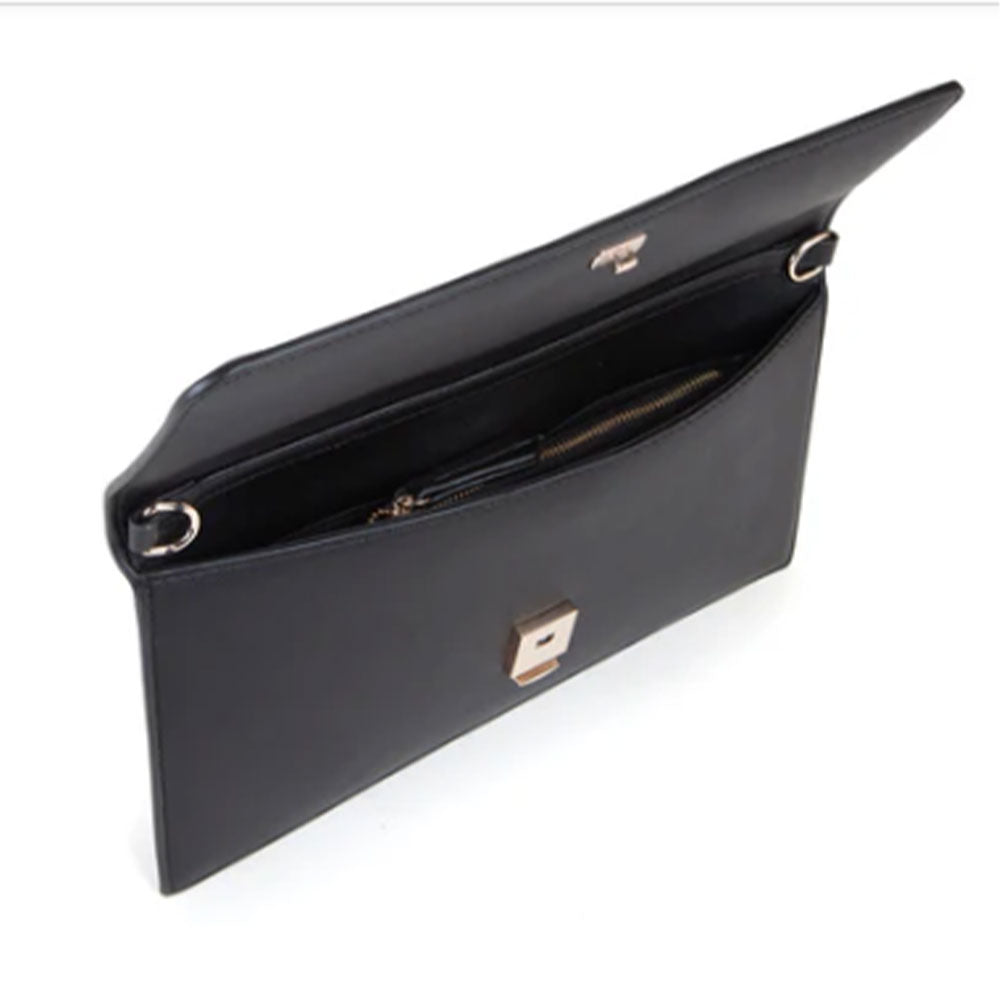 Pochette Donna a Mano VALENTINO BAGS linea Brass Colore Nero