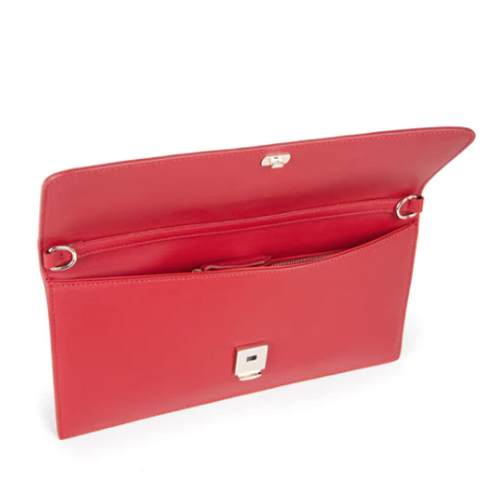 Pochette Donna a Mano VALENTINO BAGS linea Brass Colore Rosso Scuro