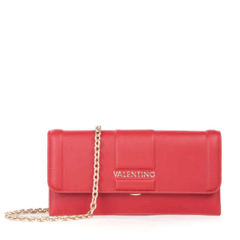 Pochette Donna a Mano VALENTINO BAGS linea Brass Colore Rosso Scuro