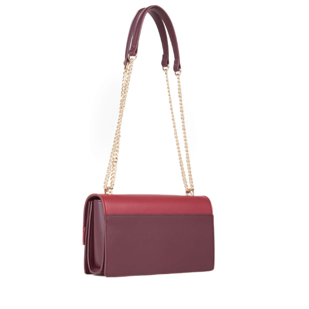 Borsa Donna a Spalla e Tracolla VALENTINO BAGS linea Alpheus Colore Vino - Rosso Scuro