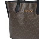 Women's Shopper Shoulder Bag VALENTINO BAGS Lady Re in Dark Brown and Black