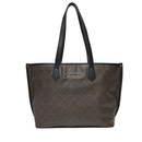 Women's Shopper Shoulder Bag VALENTINO BAGS Lady Re in Dark Brown and Black