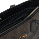 Women's Shopper Shoulder Bag VALENTINO BAGS Lady Re in Dark Brown and Black