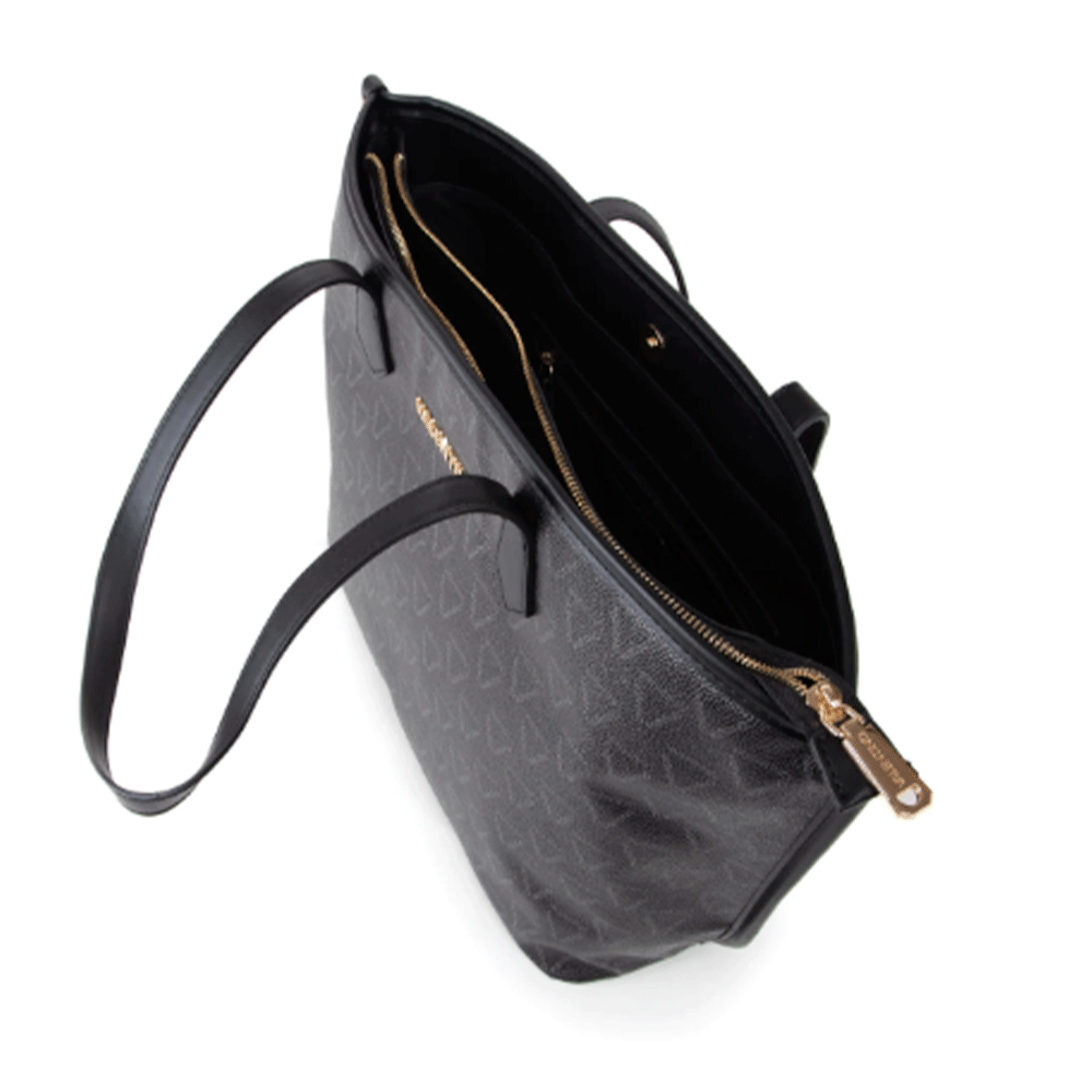 Women's Shopper Shoulder Bag VALENTINO BAGS Lady Re in Black and Multicolour