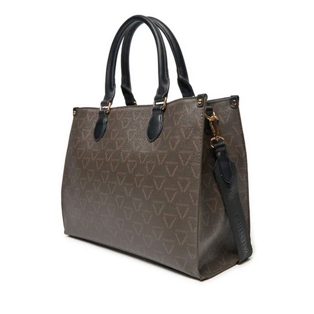 Damen-Henkeltasche VALENTINO BAGS Modell Lady Re in Dunkelbraun-Schwarz