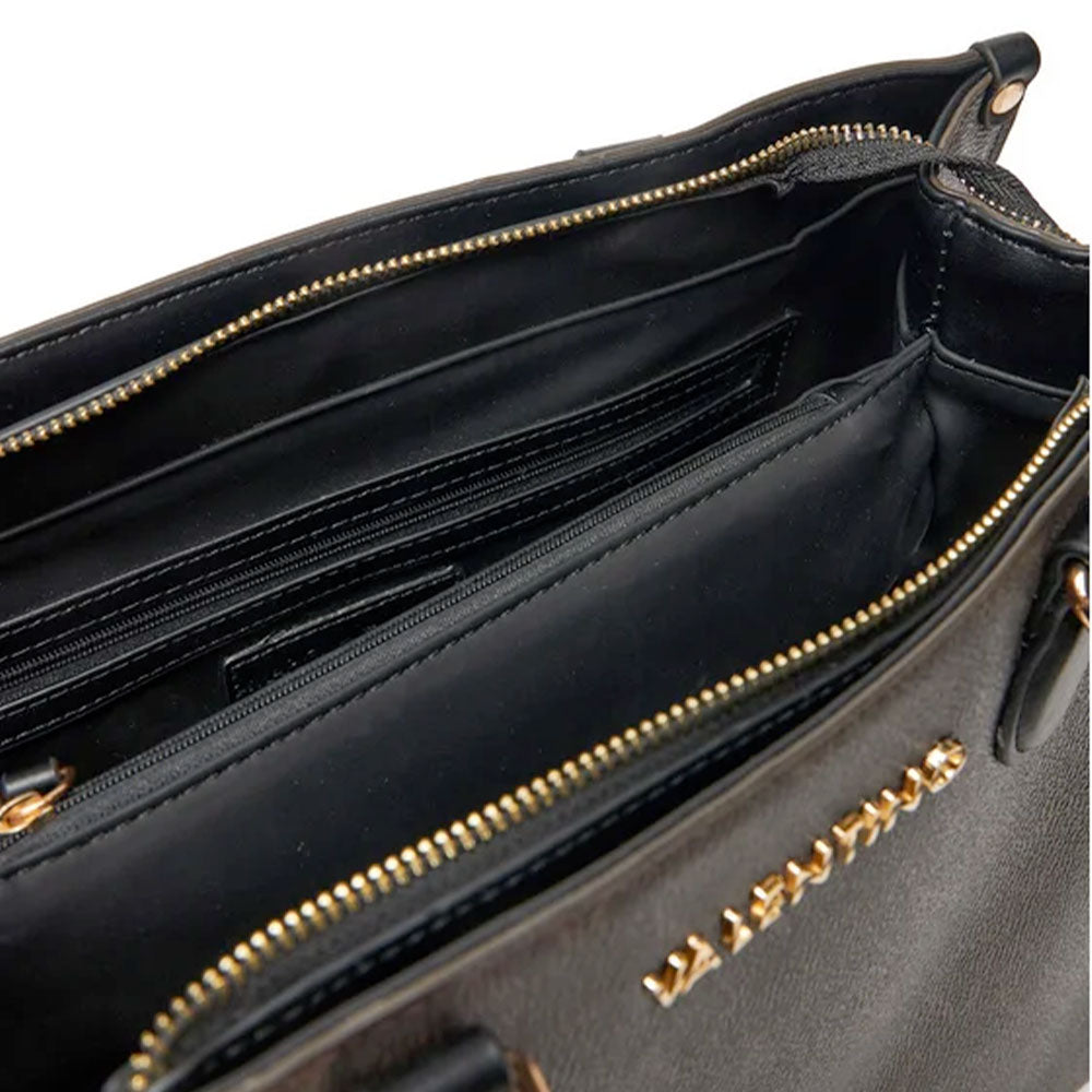 Damen-Henkeltasche VALENTINO BAGS Modell Lady Re in Dunkelbraun-Schwarz