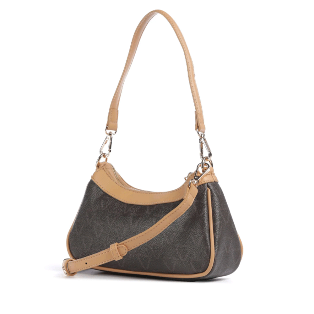 Borsa Donna Hobo a Spalla VALENTINO BAGS linea Lady Re Colore Moro - Cuoio