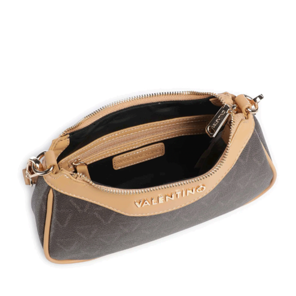 Borsa Donna Hobo a Spalla VALENTINO BAGS linea Lady Re Colore Moro - Cuoio