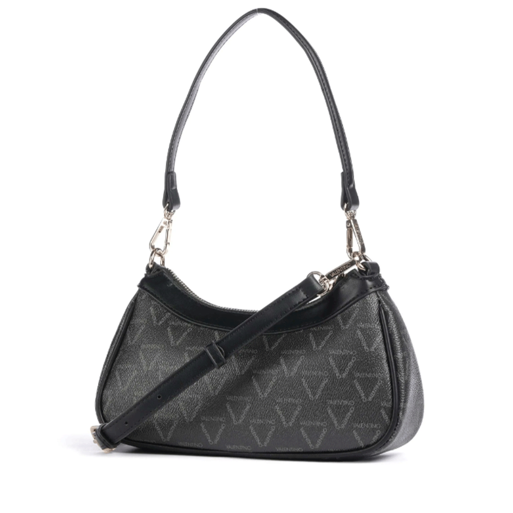 Borsa Donna Hobo a Spalla VALENTINO BAGS linea Lady Re Colore Nero - Multicolor