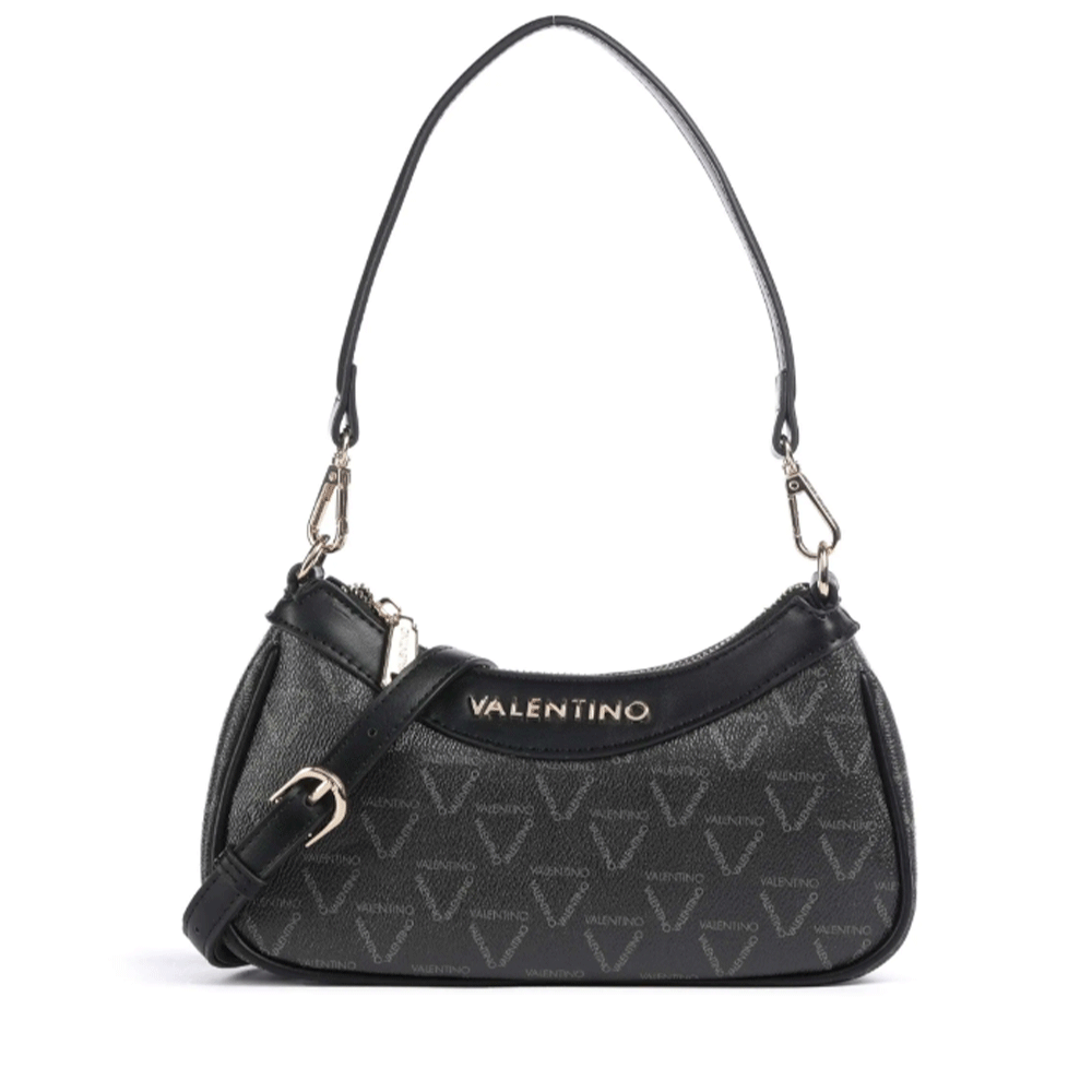 Borsa Donna Hobo a Spalla VALENTINO BAGS linea Lady Re Colore Nero - Multicolor