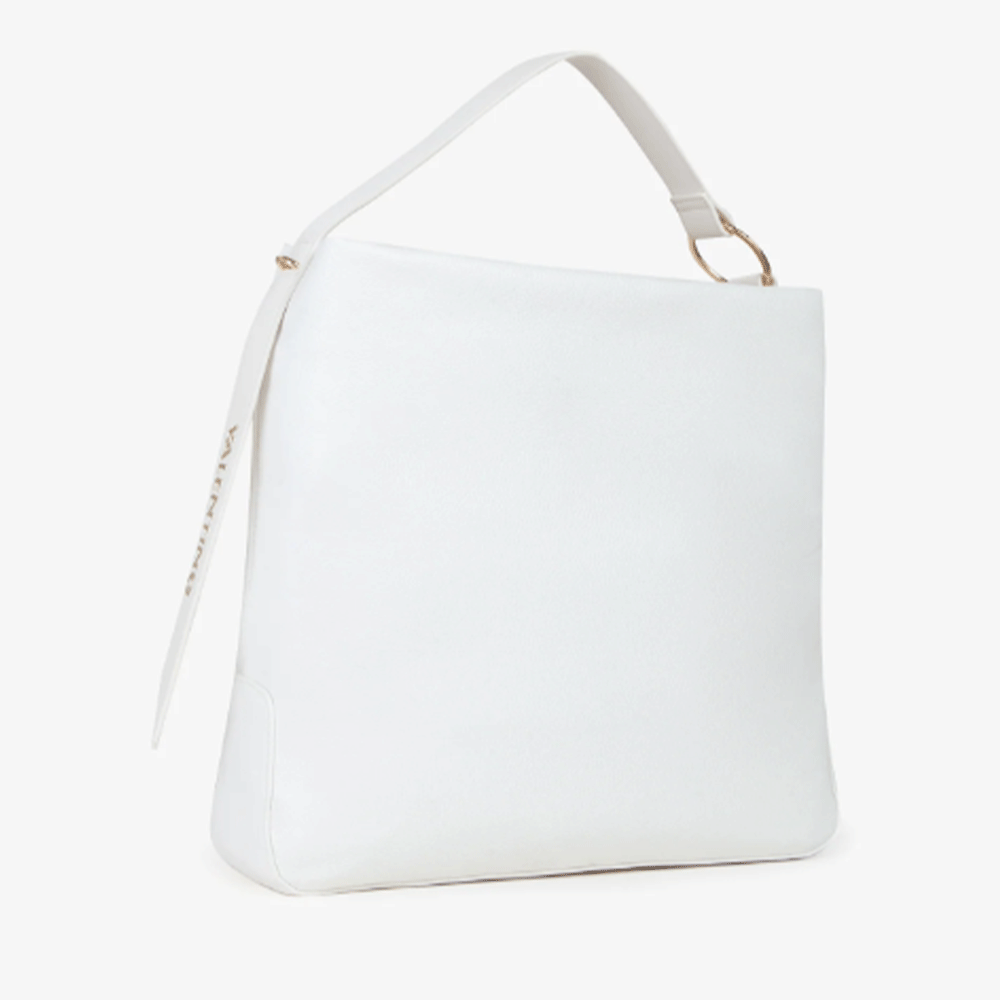 Borsa Donna a Spalla a Sacca VALENTINO BAGS linea Peonies Re Colore Bianco