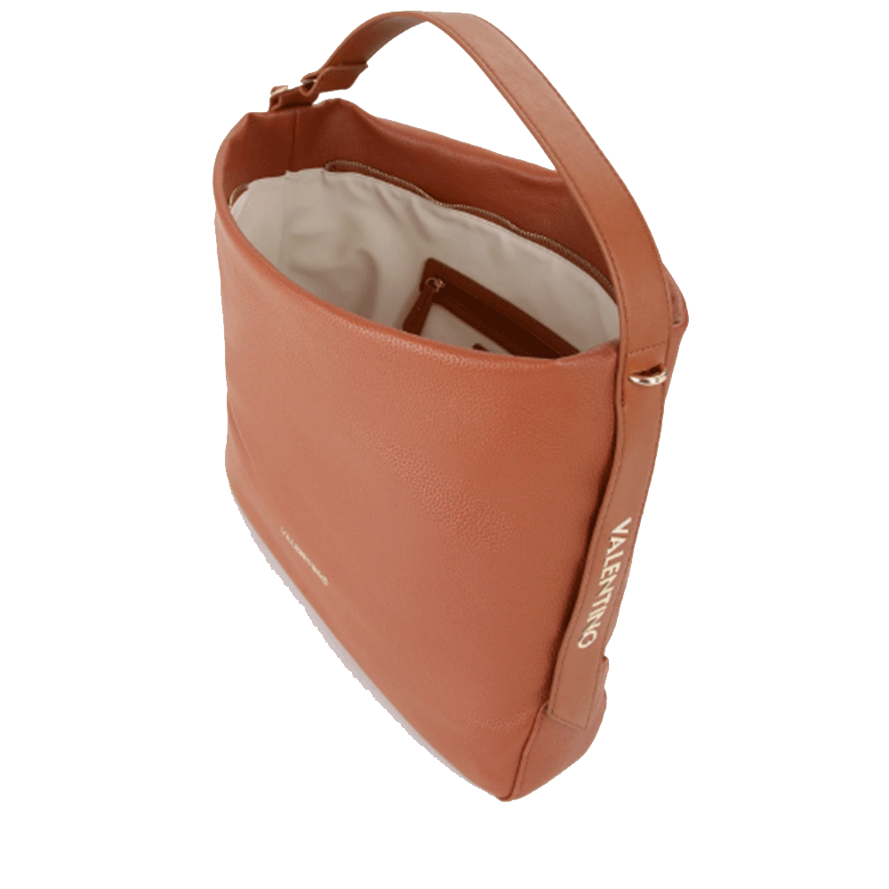 Borsa Donna a Spalla a Sacca VALENTINO BAGS linea Peonies Re Colore Cuoio