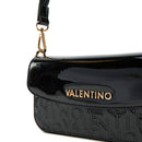 Damen Schultertasche und Umhängetasche VALENTINO BAGS Geranium Linie Schwarze Farbe