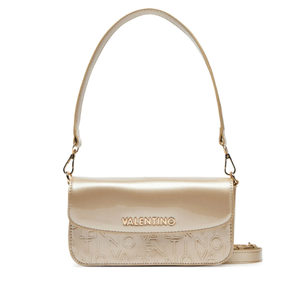 Borsa Donna a Spalla e Tracolla VALENTINO BAGS linea Geranium colore Oro Chiaro