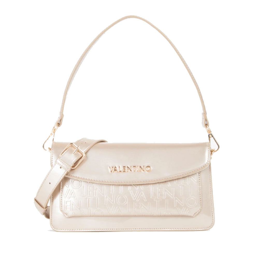 Borsa Donna a Spalla VALENTINO BAGS linea Geranium colore Oro Chiaro Misura Grande
